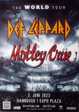 DEF LEPPARD - MTLEY CRE - 2023 - Concert - The World Tour - Poster - Hannover