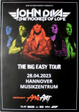JOHN DIVA AND THE ROCKETS - 2023 - Concert - The Big Easy Tour - Poster - Hannover