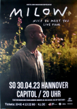 MILOW - 2023 - Plakat - In Concert - Nice to Meet You Tour - Poster - Hannover