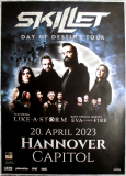 SKILLET - 2023 - Live In Concert - Day of Destiny Tour - Poster - Hannover