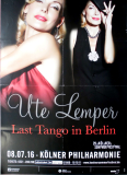 LEMPER, UTE - 2016 - In Concert - Last Tango In Berlin Tour - Poster - Kln