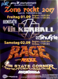 ZONS ROCKT - 2017 - Live In Concert - Vlkerball - Rage - Poster - Dormagen