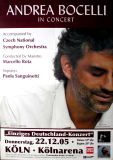 BOCELLI, ANDREA - 2005 - Live In Concert Tour - Poster - Kln