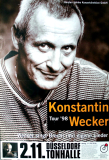WECKER, KONSTANTIN - 1998 - In Concert - Singt Brecht Tour - Poster - Dsseldorf