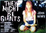 THEY MIGHT BE GIANTS - 1994 - Plakat - Live In Concert - John Henry Tour - Poster