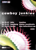 COWBOY JUNKIES - 2001 - Plakat - Live In Concert - Open Tour - Poster - B