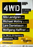 4 WHEEL DRIVE - 4WD -2023 - Nils Landgren - Wolfgang Haffner - Poster - Hamburg