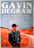 DEGRAW, GAVIN - 2023 - Live In Concert - UK European Tour - Poster - Hamburg