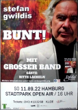 GWILDIS, STEFAN - 2022 - In Concert - Bunt Tour - Poster - Hamburg