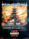 HEAVEN SHALL BURN - 2023 - In Concert - Summer Battles Tour - Poster - Hannover