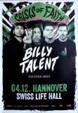 BILLY TALENT - 2023 - Live In Concert - Crisis Of Faith Tour - Poster - Hannover