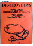 DESTROY BOYS - 2023 - Live In Concert - Open Mouth Open Heart Tour - Poster