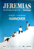 JEREMIAS - 2023 - In Concert - Ich fhl alle fr... Tour - Poster - Hannover