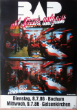 BAP - NIEDECKEN - 1986 - Live In Concert Tour - Poster - Bochum - *Fehldruck