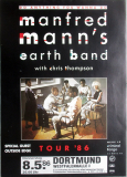 MANFRED MANN - 1986 - Concert - Criminal Tango Tour - Poster - Dortmund - A