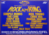 ROCK AM RING - 1986 - Simply Red - Cock Robin - F. Sharkey - The Cure - Poster