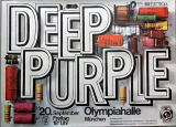 DEEP PURPLE - 1973 - In Concert - Who Do We Think We Are - Poster - M�nchen