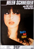 SCHNEIDER, HELEN - 1981 - Concert - Rock n Roll Gypsy Tour - Poster - Mnchen
