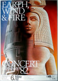 EARTH WIND & FIRE - 1982 - Live In Concert - Raise Tour - Poster - Mnchen
