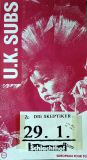 UK SUBS - 1993 - Die Skeptiker - In Concert - Mad Cow Fever Tour - Poster - Bremen