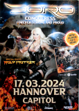 DORO - WARLOCK - 2024 - Live In Concert - Conqueress... Tour - Poster - Hannover