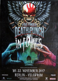 FIVE FINGER DEATH PUNCH - 2017 - In Flames - Live In Concert - Poster - Berlin