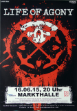 LIFE OF AGONY - 2015 - Live In Concert Tour - Poster - Hamburg