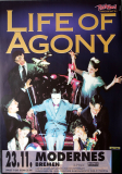 LIFE OF AGONY - 1995 - Live In Concert - Ugly Tour - Poster - Bremen - MOD