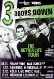 3 DOORS DOWN - 2000 - Live In Concert - Better Life Tour - Poster - GR