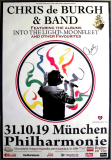 DE BURGH, CHRIS - 2019 - Live In Concert - Poster - Mnchen - Signed - C