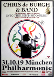 DE BURGH, CHRIS - 2019 - Live In Concert - Poster - Mnchen - Signed - D