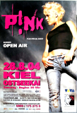PINK - 2004 - Live In Concert - Open Air Tour - Poster - Kiel