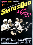 STATUS QUO - 2007 - In Concert - Just Doin' It Tour - Poster - Heidenheim