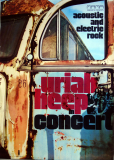 URIAH HEEP - 1972 - Live In Concert - Demons And Wizards Tour - Poster