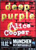 DEEP PURPLE - 2006 - Alice Cooper - Live in Concert Tour - Poster - Mnchen