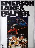 EMERSON LAKE & PALMER - 1974 - Gnther Kieser - Live In Concert Tour - Poster