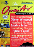 SARCHINGER OPEN AIR - 1997 - Steve Winwood - Manfred Mann - Fury In - Poster