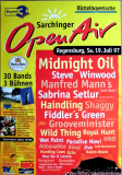 SARCHINGER OPEN AIR - 1997 - Midnight Oil - Manfred Mann - Winwood - Poster