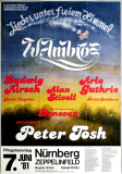 LIEDER UNTER FREIEM HIMMEL - 1981 - Peter Tosh - Donovan - Poster - Nrnberg