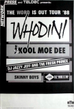 WHODINI - 1988 - In Concert - Kool Moe Dee - The World is Out Tour - Poster