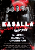KASALLA - 2024 - Live In Concert - Rudeldiere Tour - Poster- Hamburg