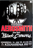 AEROSMITH - 1999 - Live In Concert - Black Crowes - Poster - Kln