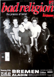 BAD RELIGION - 2002 - In Concert - Process of Belief Tour - Poster - Bremen - B