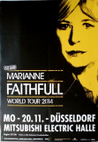 FAITHFULL, MARIANNE - 2014 - In Concert - World Tour - Poster - D�sseldorf - B