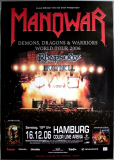 MANOWAR - 2006 - Live in Concert - Demons Dragons Warriors Tour - Poster