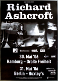 ASHCROFT, RICHARD - THE VERVE - 2006 - Live In Concert - Poster - Hamburg