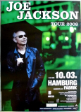 JACKSON, JOE - 2008 - Live In Concert - Poster - Hamburg