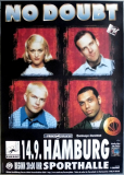 NO DOUBT - 1997 - Live In Concert - Tragic Kingdom Tour - Poster - Hamburg