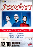 SCOOTER - 1997 - Live In Concert - Age of Love Tour - Poster - Hamburg
