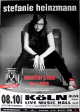 HEINZMANN, STEFANIE - 2008 - Live In Concert - Masterplan Tour - Poster - Kln